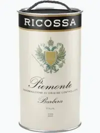 Ricossa Piemonte Barbera DOC Bag-In-Box 3 liter.