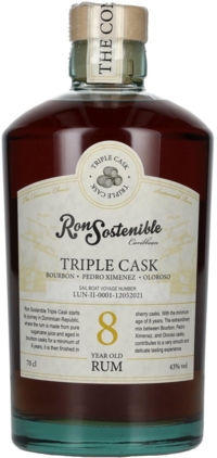 Ron Sostenible Dark Tripple Cask 43 %