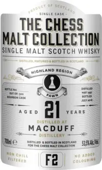 The Chess Malt Collection - Macduff F2  21 Y.   53,5 % alk.