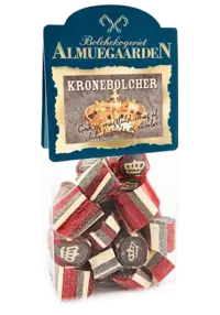 Krone bolcher med smag af chili-lakrids og skovbær