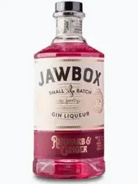 Jawbox Small Batch Rhubarb & Ginger Irish Gin Likør 70 cl 20%